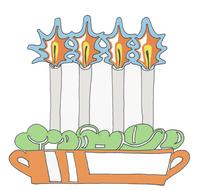 christmas candles as illustration