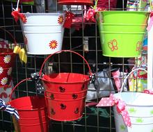 colorful buckets for sale