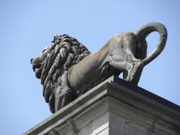 lion monument in belgium