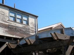 Wooden Wharf Fishing Boat