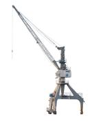 Crane Port on a white background as a 3d illustration
