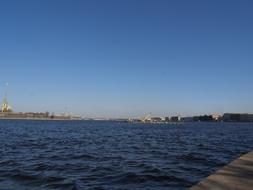 River Sea Embankment in city