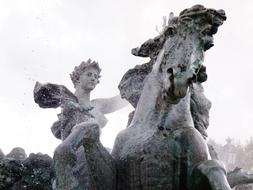 sculpture with a horse as a work of art