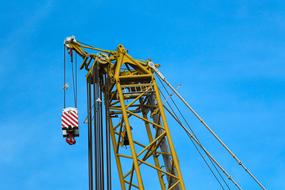hook of Industrial Crane at sky