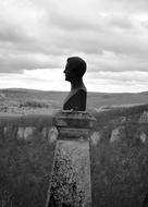 Head Of Man Silhouette statue