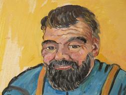 Drawing of Man Face