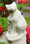 stone Cat Sculpture Craft