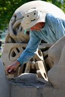 Sand Sculptures Artists Working