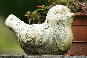 Bird Weathered stone Sculpture