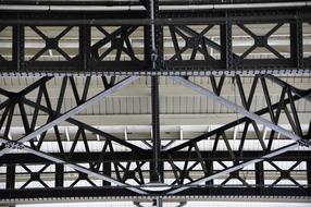 metal roof structure at a railway station