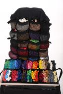 colorful balloons in bag pockets