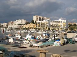 Fishing Boats at Sea dock