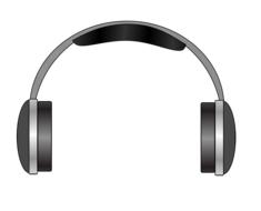 isolated icon of headphones