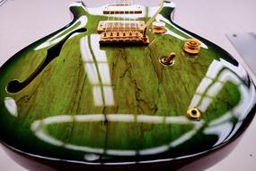 green Guitar Music Instrument