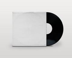 Blank envelope with Vinyl Record