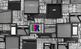 media wall with vintage equipment