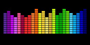 equalizer colourful drawing