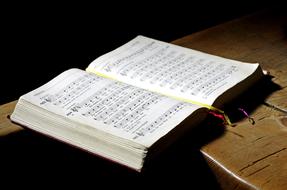 hymnal, church book