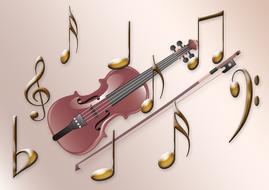 music violin clef
