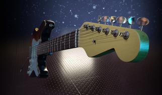 big Guitar Electric drawing