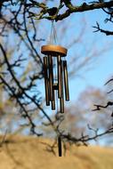 decorative bell on wood