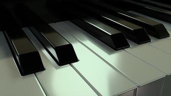 Closeup photo of white and black Piano Keys