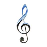 music treble clef blue drawing