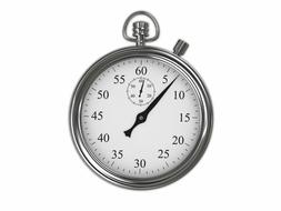 Stopwatch at white background