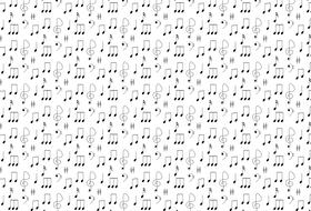 clipart of black and white background with music notes