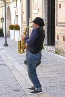 street saxophonist