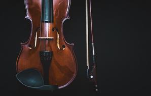 Classical Bowed Instrument, Violin at darkness