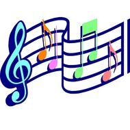 painted melody with colorful notes