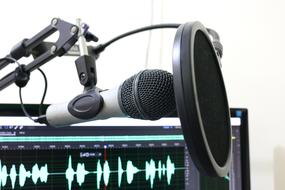tools for recording in a sound studio