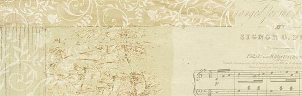 vintage music sheet, banner
