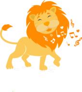 singing lion as an illustration