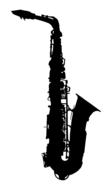 saxophone music drawing