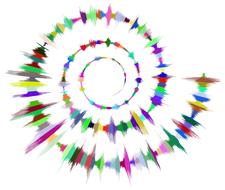 music wave sound abstract art drawing