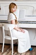 Pianist White dress