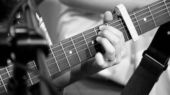 Guitar Instrument and hand