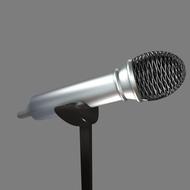 black and white picture of microphone