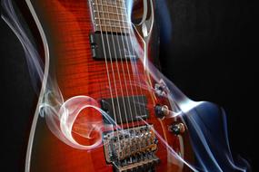 guitar and smoke