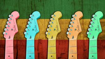 Jamaica Geggae Music color