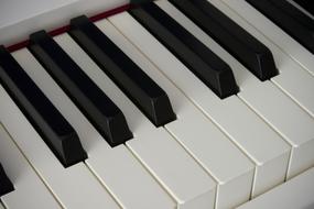 black and ivory piano keys