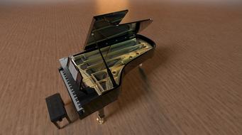 small Piano Wing Keys