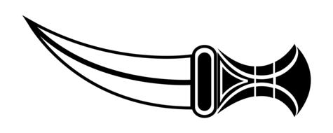 icon symbol knife drawing