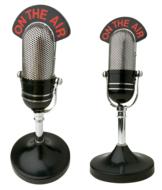 retro Microphones Radio Sound