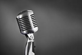 microphone in retro style