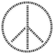 barcode peace sign