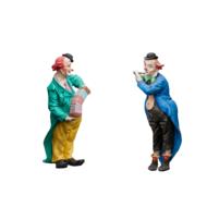 Porcelain Musical Clowns Figure