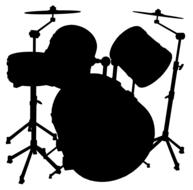audio cymbals drums drawing